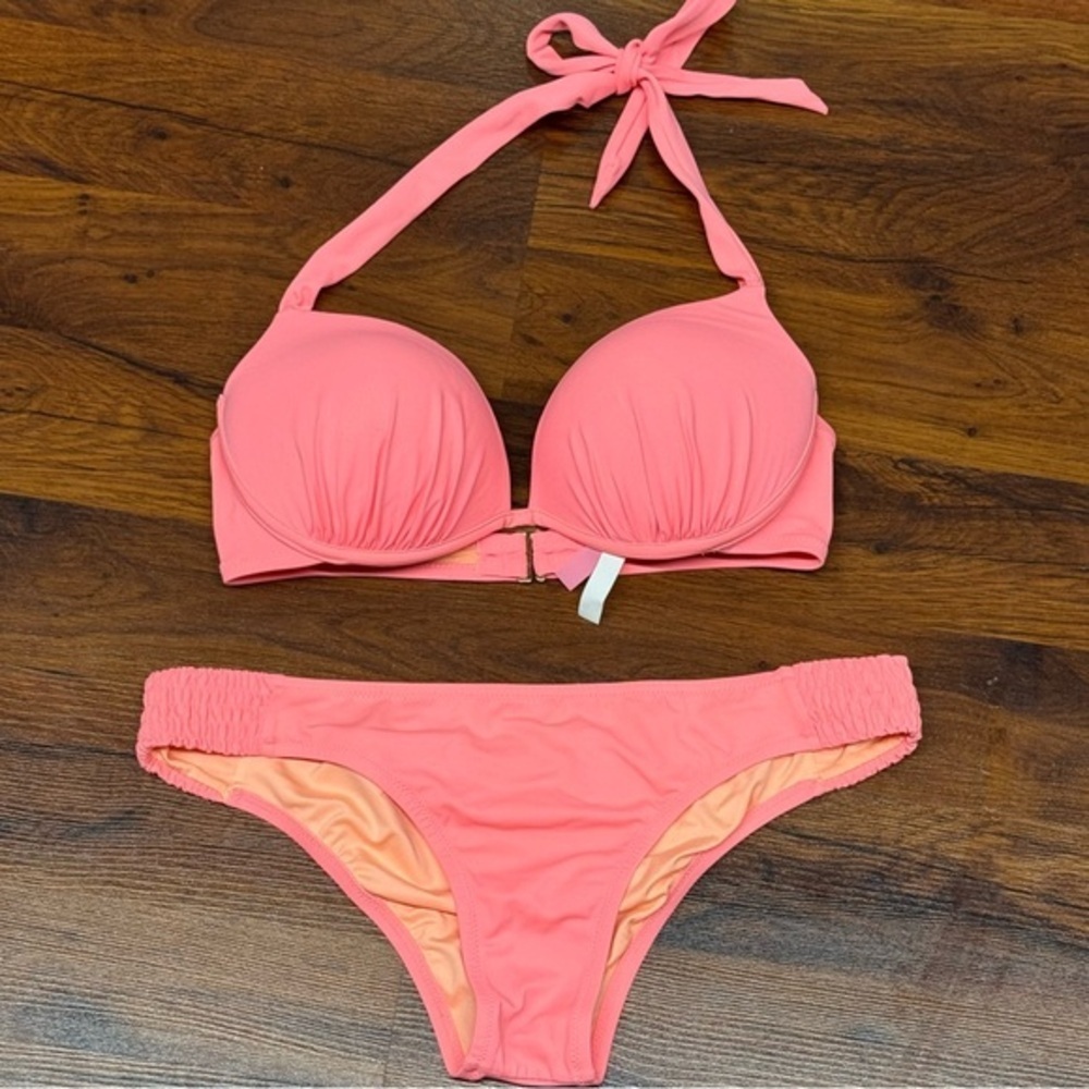 Victoria's Secret Pink Bikini Set 36C Large